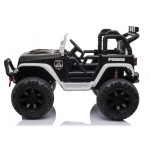 Elektrické autíčko - Jeep JC666 - nelakované - policajné čierno-biele